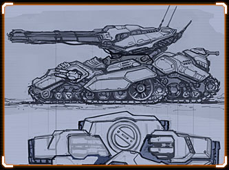 Crucio Siege Tank; Armored Support and Mobile Artillery